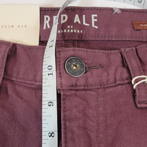 Red Ale by Alebury Jeans, Women 31x32 (12)Slim, Plum Denim, 5 Pocket Design, NWT - Picture 10 of 12